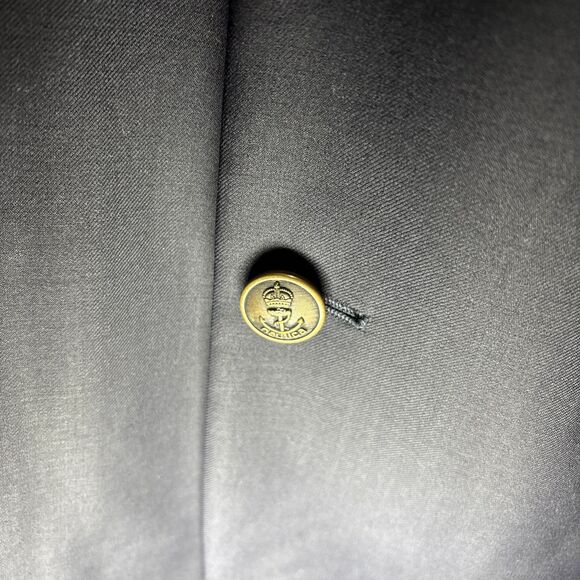 NAUTICA Men’s 100% Wool Navy  Blazer Metal Anchor Buttons Size 40L Yacht Boating - Picture 4 of 16